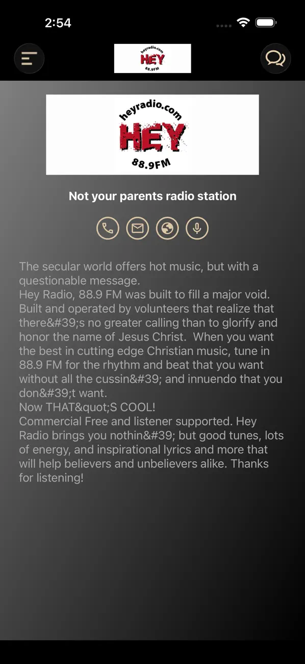 Screenshot #3 pour Hey Radio 88.9