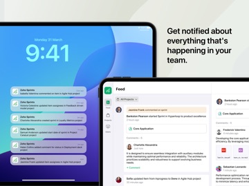 Zoho Sprints iPad screenshot