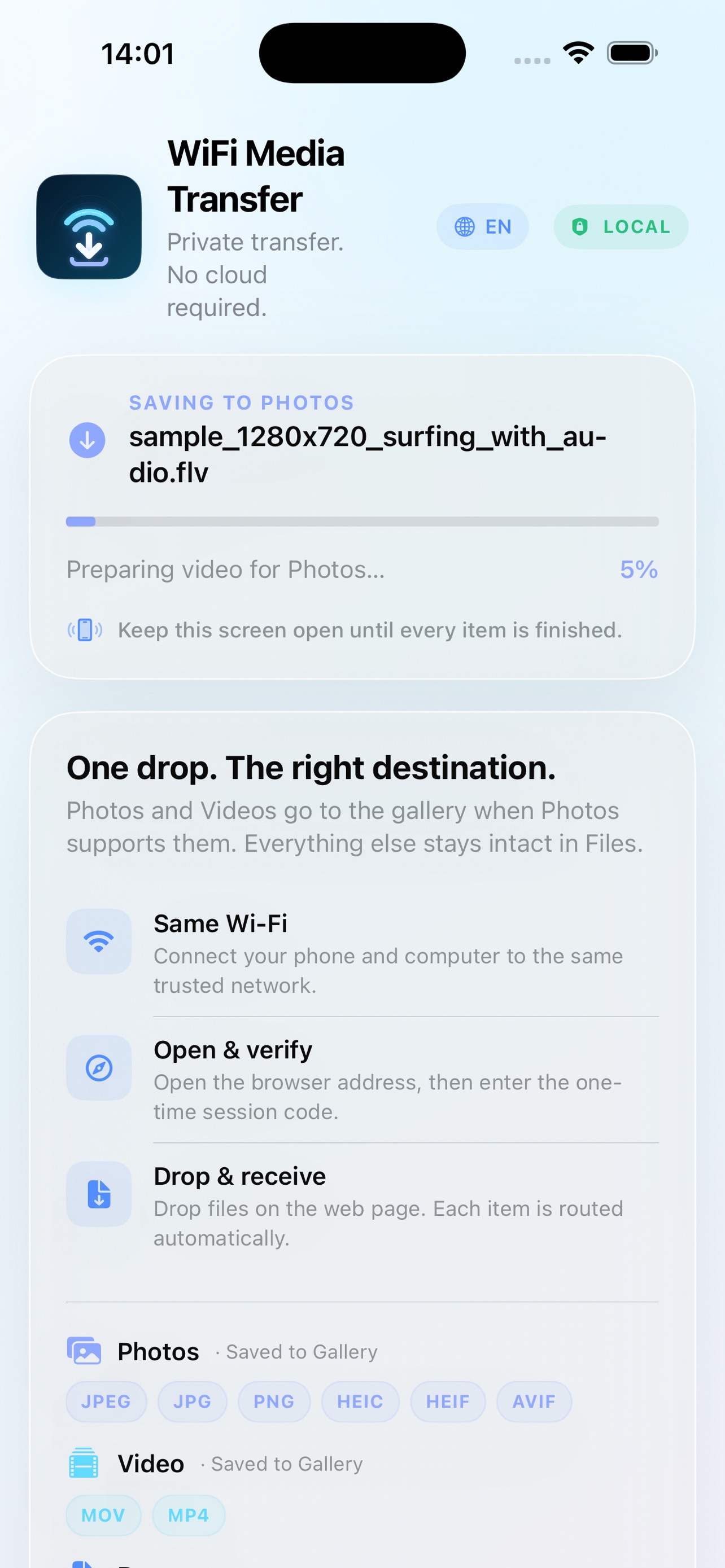 Screenshot 4 of WiFi Media Transfer