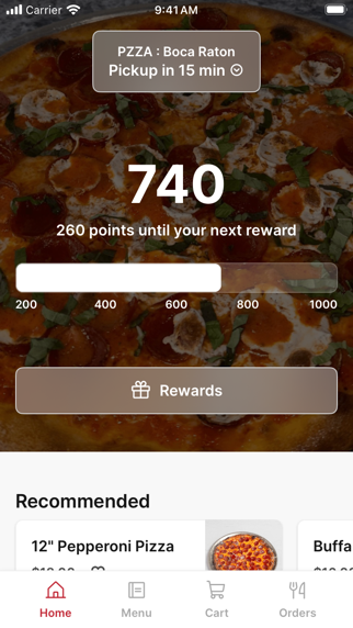 PZZA : Boca Raton iPhone screenshot 1 - Food & Drink app