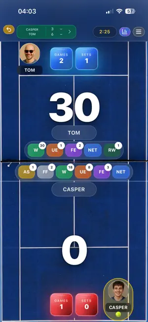 Tennis Counter: Score Tracker screenshot 2