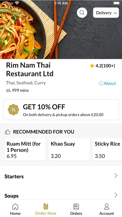 Rim Nam Thai Restaurant Ltd Screenshot
