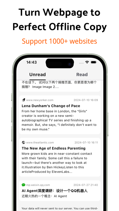 FlowFerry - Save Web Content Screenshot