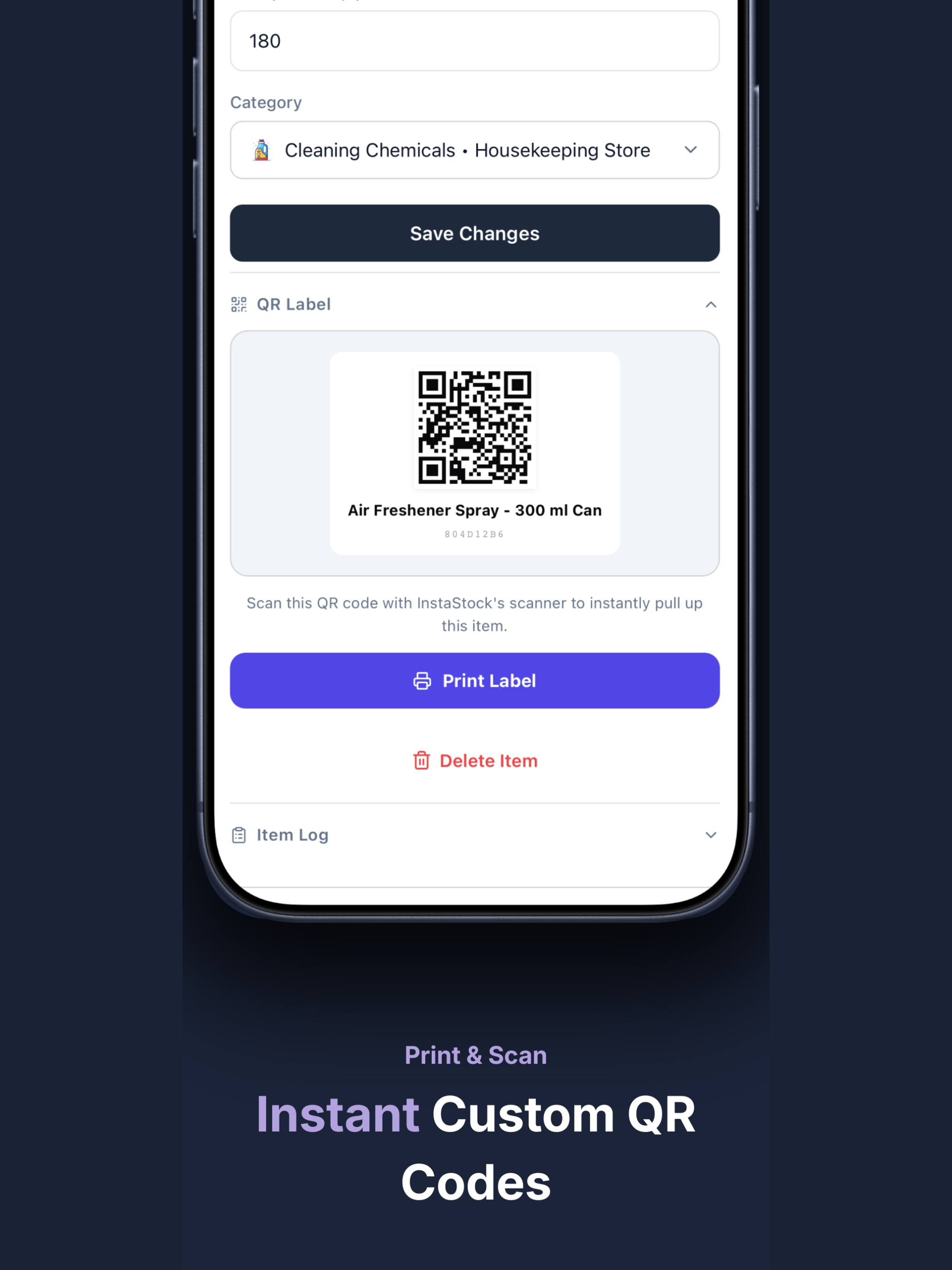 InstaStock : Inventory Manager