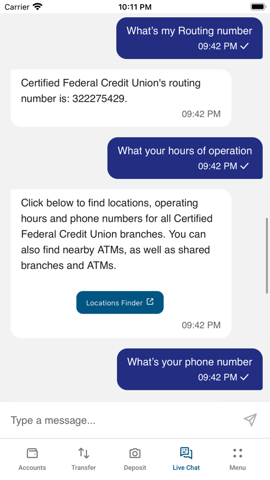 #7. My CFCU Mobile (iOS) 由: Certified Federal