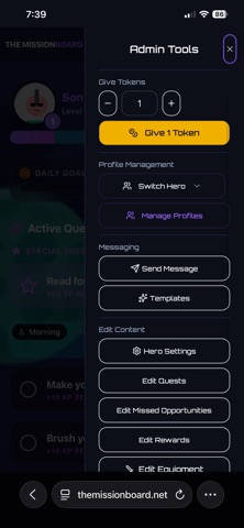 The Mission Board screenshot