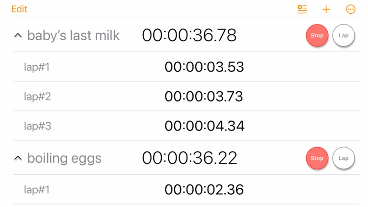 MulWatch -limitless Stopwatc screenshot-3