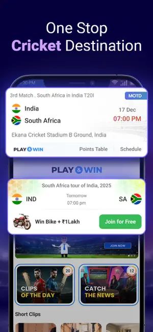 My11Circle Fantasy Cricket App iPhone screenshot 1