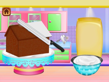 Cook Gingerbread Cake Games iPad screenshot