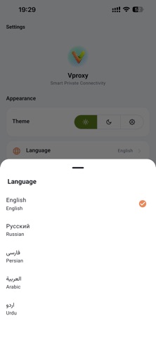 Vproxy iPhone screenshot