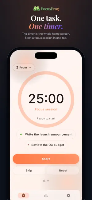FocusFrog screenshot 1