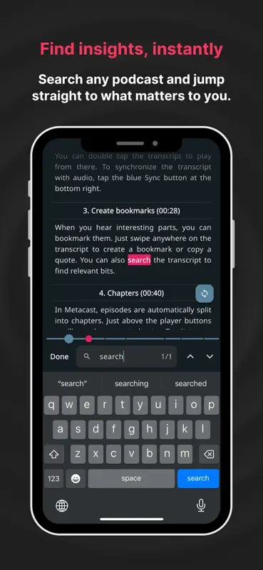 Metacast – podcast app screenshot 4 of 8