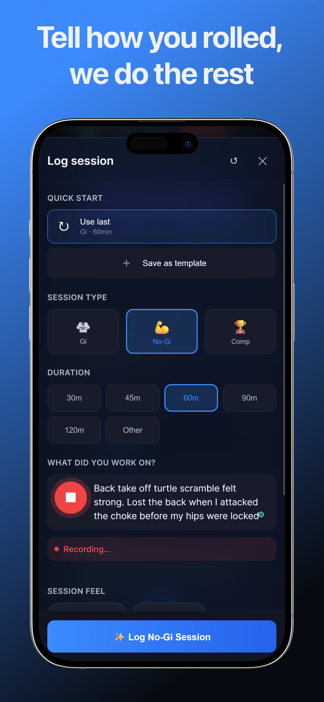RollForge: BJJ Journal & Coach