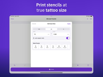 Tattoo Printer & Stencil Maker iPad screenshot