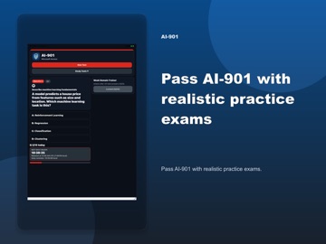 AI-901 Practice Test iPad screenshot