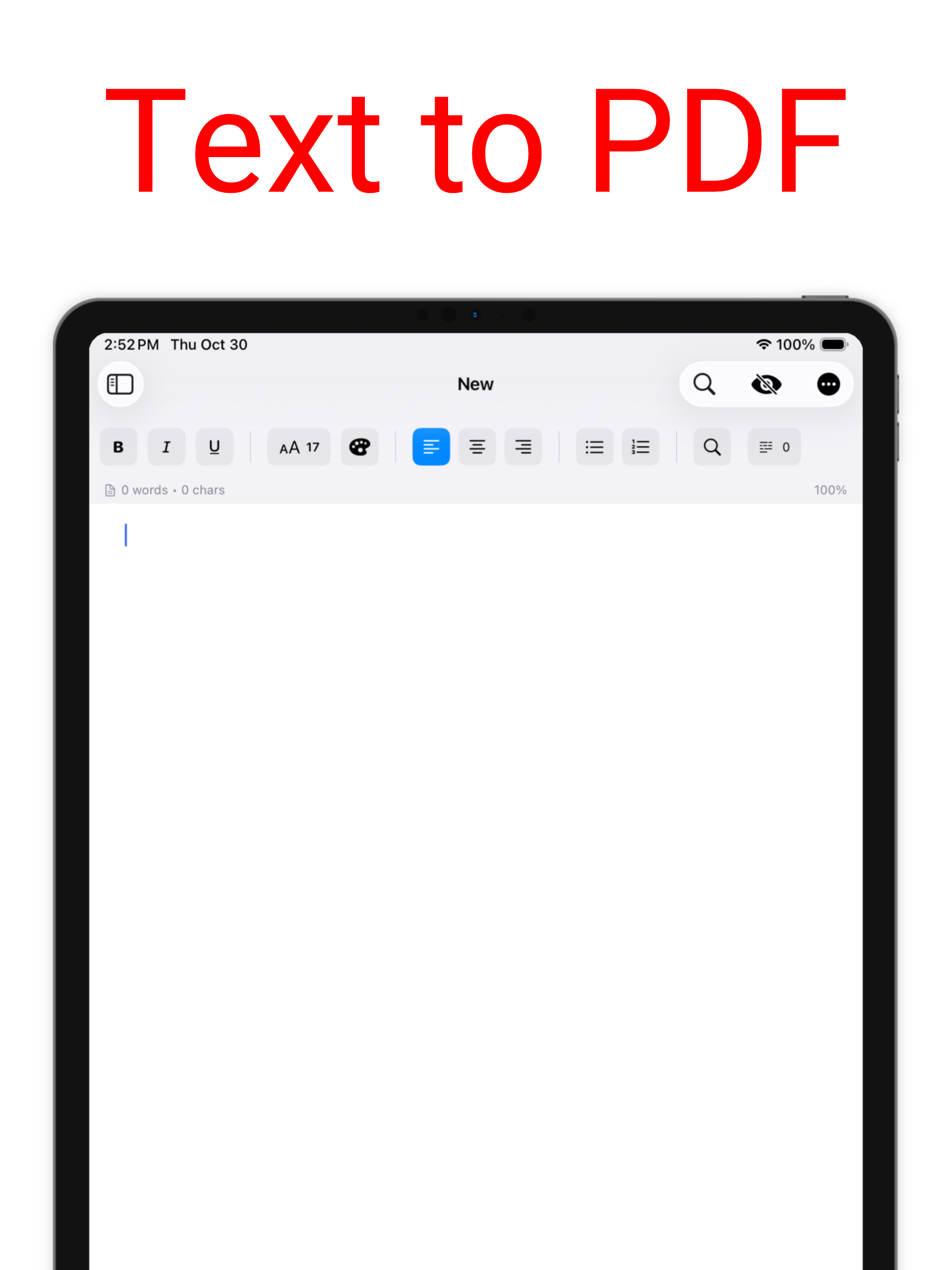 Text to PDF – PDF Text Editor