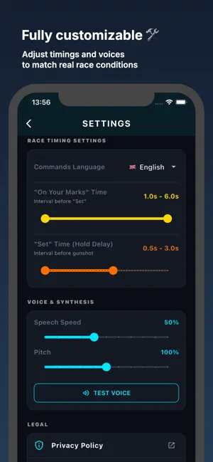 Sprint Starter: Reaction Timer screenshot 2