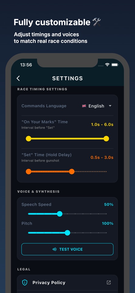 Sprint Starter: Reaction Timer screenshot 2
