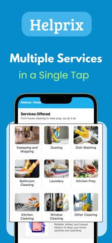Helprix: On-demand house help screenshot