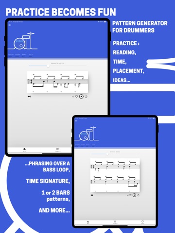 pttrN for drummers iPad screenshot