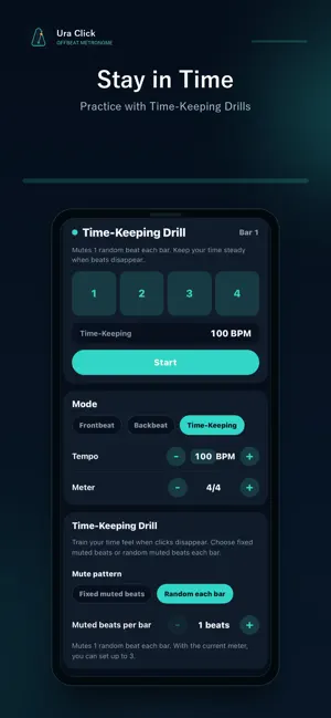 Ura Click - Offbeat Metronome screenshot 3
