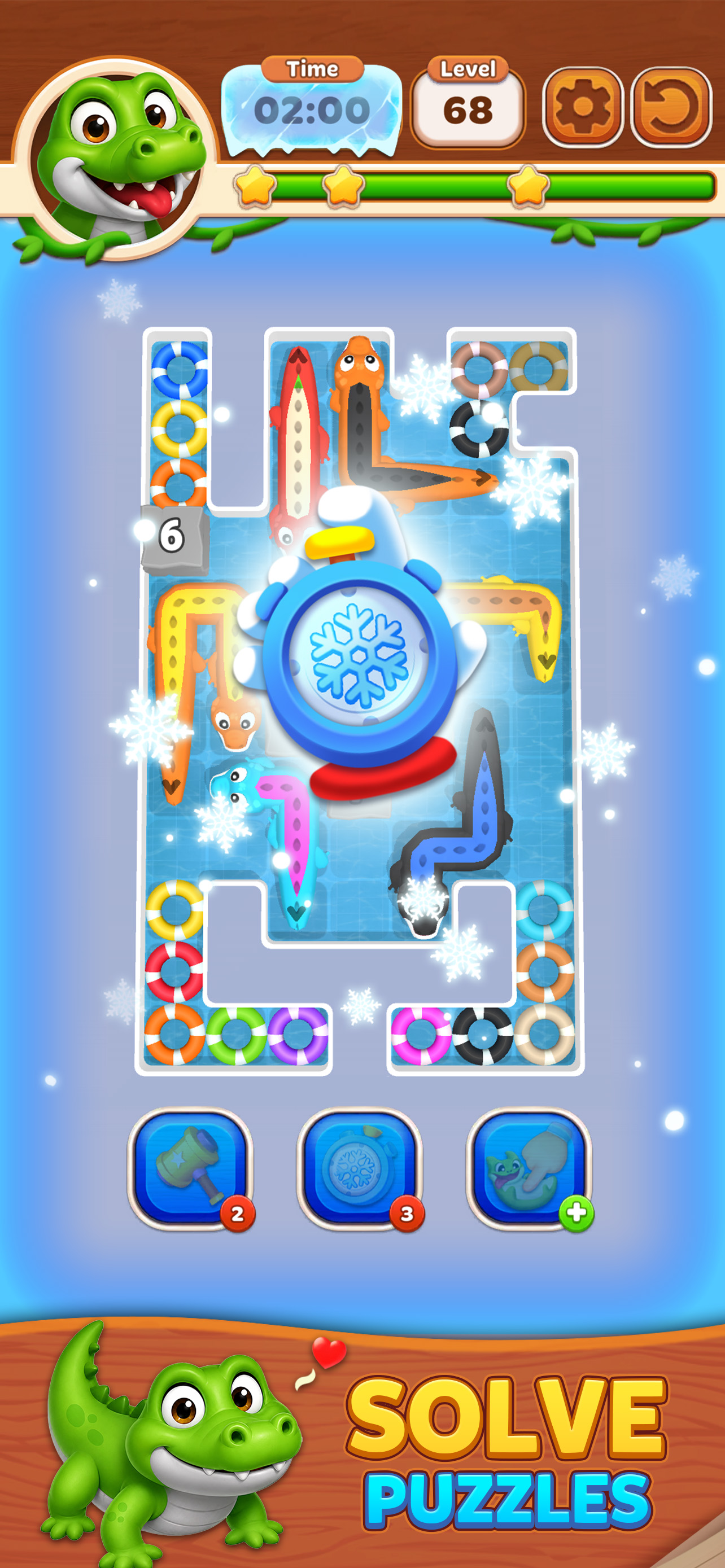 Croc Rush Puzzle: Brain Slide screenshot 4