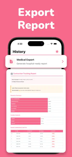 Contraction Timer - Veya screenshot 4