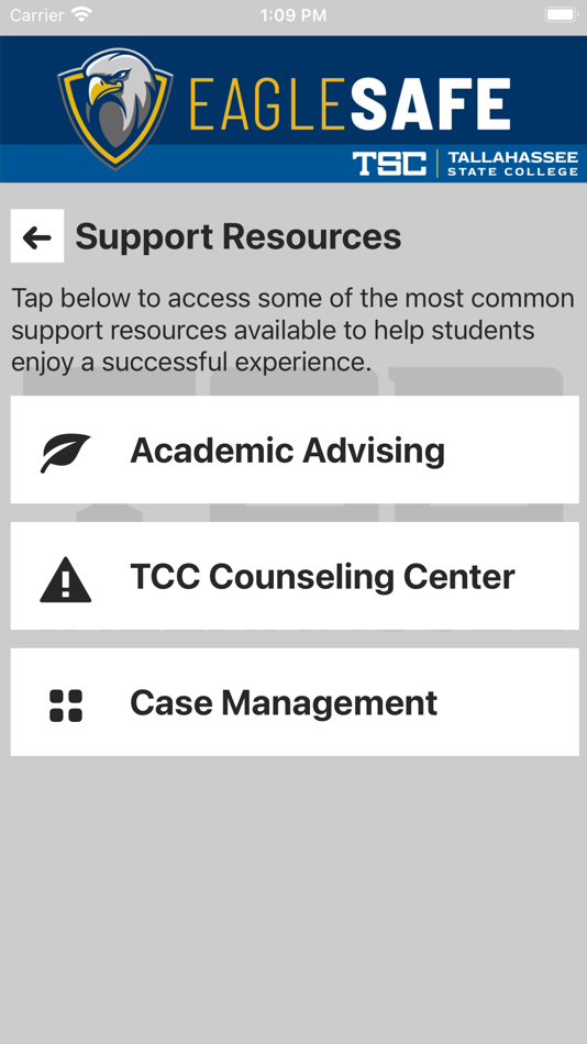 #8. Eagle Safe - Safety App of TCC (iOS) بواسطة: Tallahassee State College