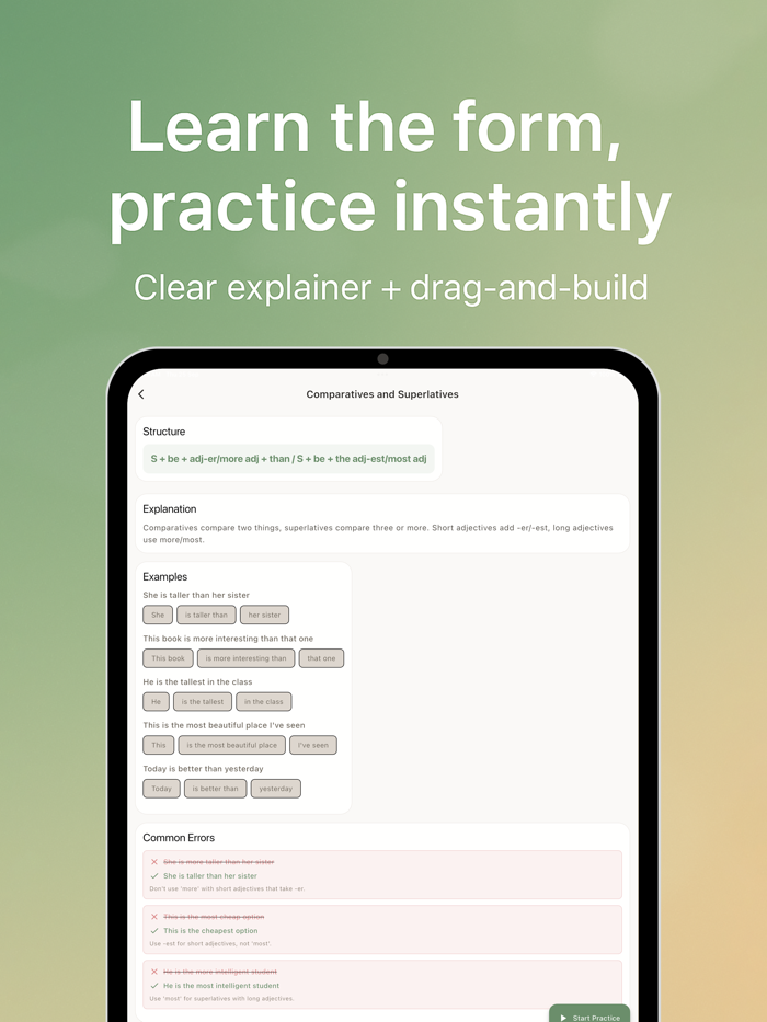 Sentence Master Tutor