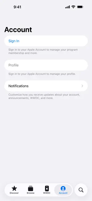 Apple Developer iPhone screenshot 5