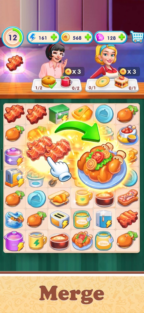 Merge Kitchen Fun Puzzle Games - Games App | MWM