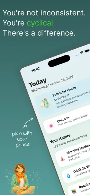 HerHabits: Cycle Habit Tracker screenshot 1