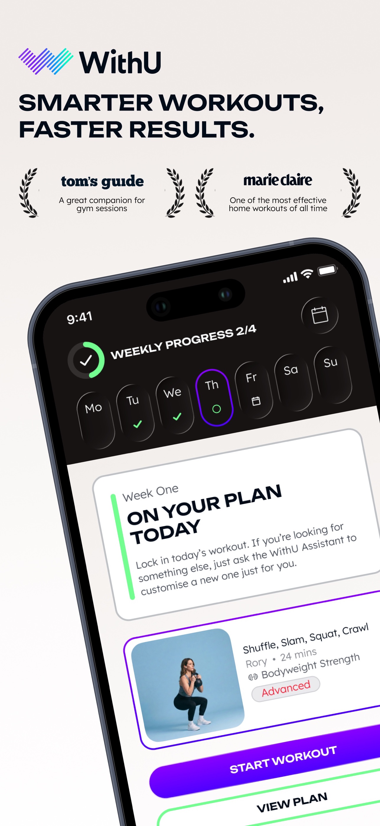 Screenshot 1 of WithU: Personalised fitness