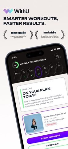 WithU: Personalised fitness app screenshot