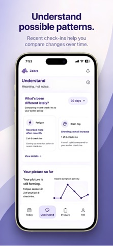 Zebra — Symptom Tracker Screenshot 2 of 6