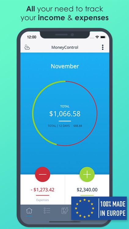 MoneyControl Spending Tracker screenshot-0