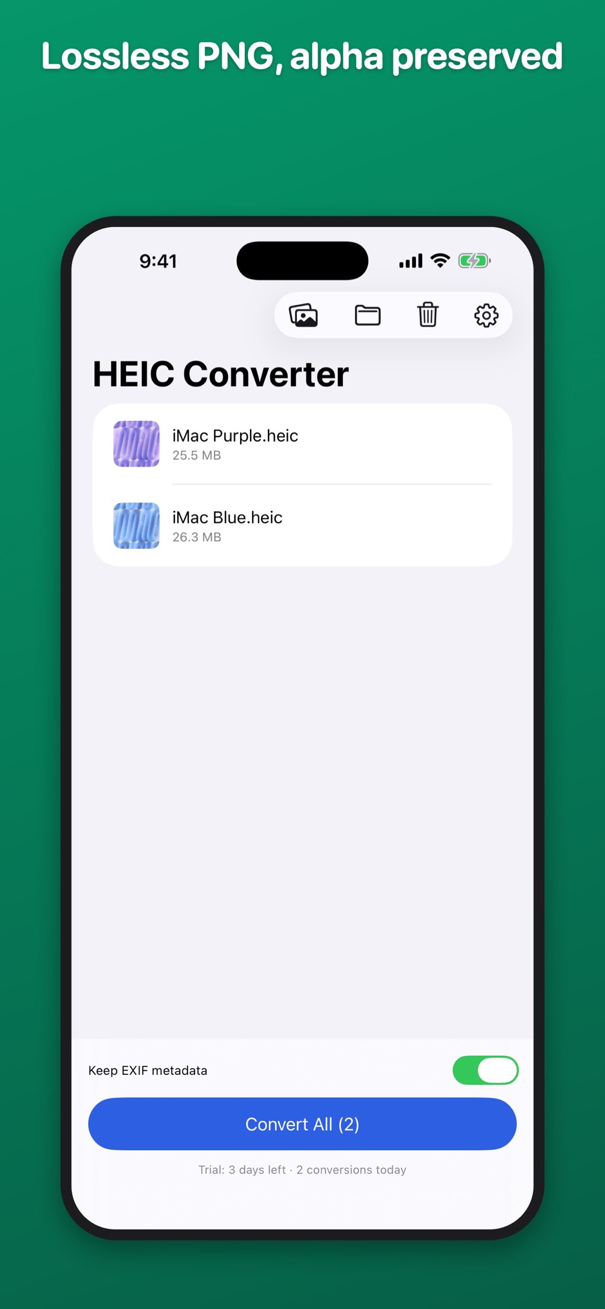 Screenshot 2 of HEIC to PNG — Photo Converter