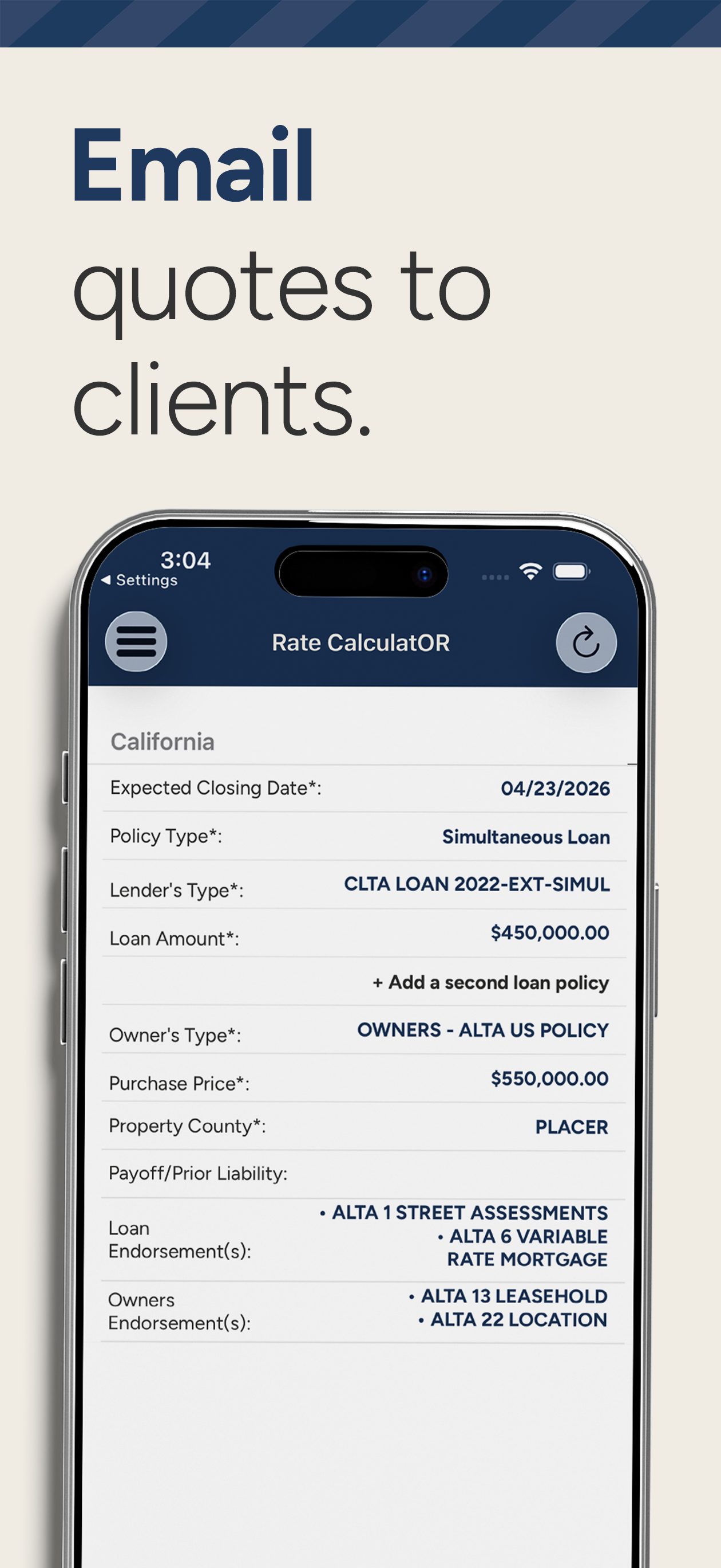 OR Rate Calculator