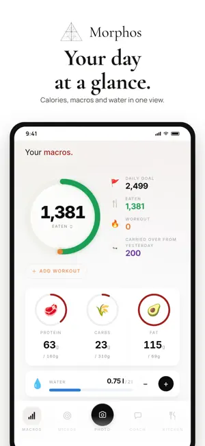 Morphos: AI Calorie Counter screenshot 3