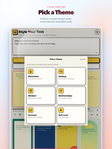 Style Your Text iPad screenshot