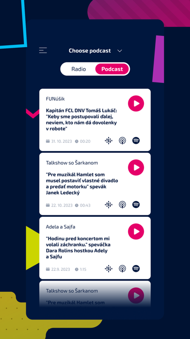 Fun rádio Slovensko Screenshot