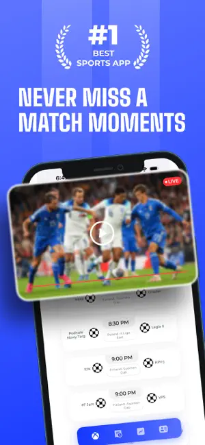 Football Live TV: Match Score screenshot 1