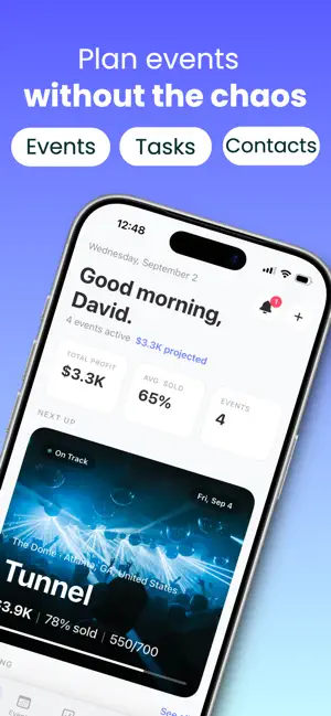 Vanoa: Event Planner screenshot 1