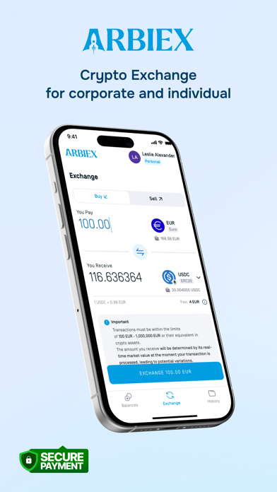 Arbiex: Send & Receive Crypto Screenshot 1 of 6