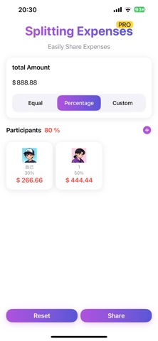Splitting Expenses Smart Split Screenshot 2 of 3