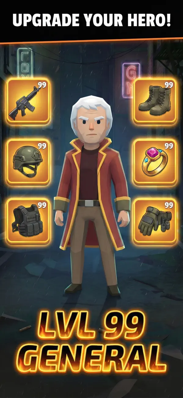 Heat Rush: Hero Shooter iOS Mod IPA screenshot 2 - iOS game interface