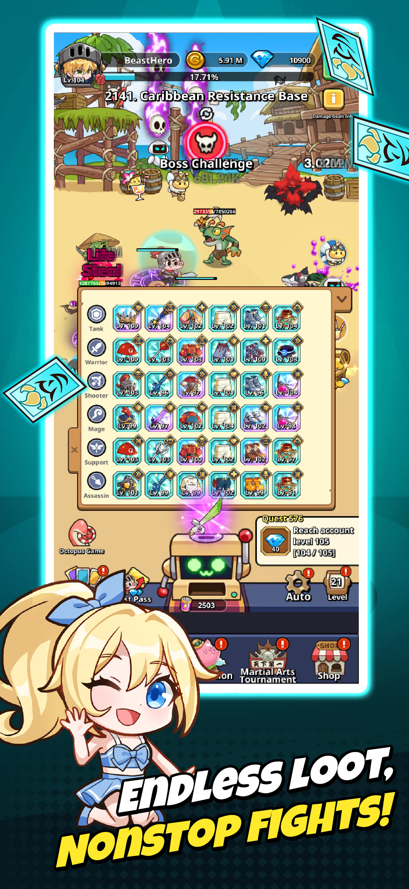 Beast Heroes: Fantasy Idle RPG screenshot 4