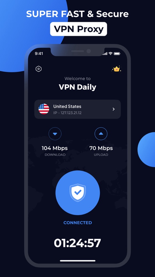 #3. VPN Daily - Fast & Tor Browser (iOS) 由: VIIONR INFOTECH PRIVATE LIMITED
