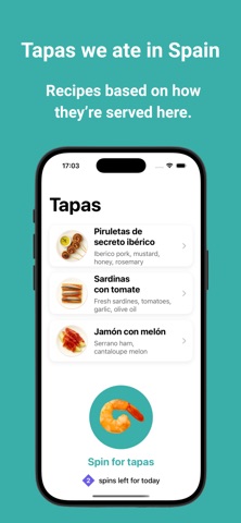 Tapas Spinner screenshot