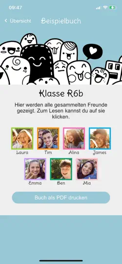 Screenshot von Freundebuch auf dem iPhone 1